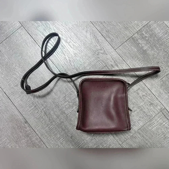 Vintage Coach Bellini Zip Brown Crossbody Bag RARE Like New